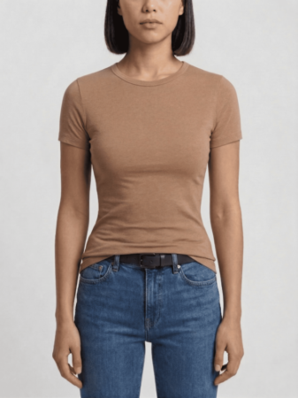 T Shirt All Day Comfort BabyLook Feminina Chocolate