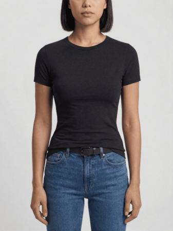 T Shirt All Day Comfort BabyLook Feminina Preta