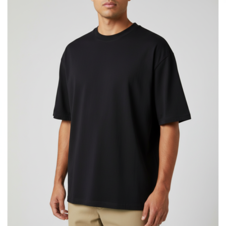 T Shirt Oversized Masculina Preta