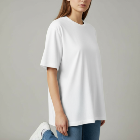 T Shirt Oversized Feminina Branca