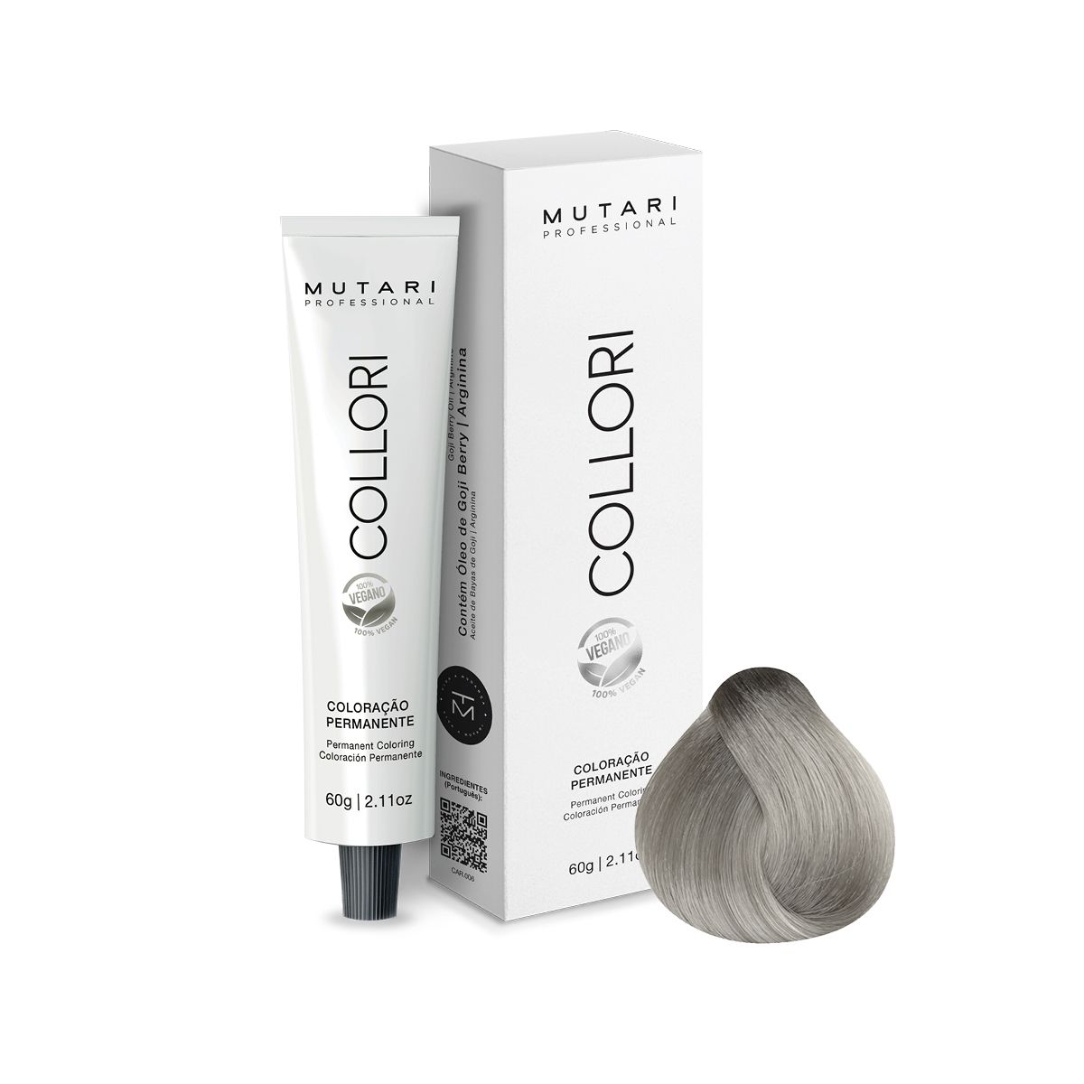 Coloração Cinza Intenso 12.11 -  Clareamento Poderoso e Proteção dos Fios