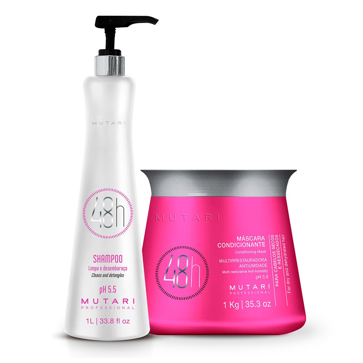 Kit HIDRATAÇÃO e ANTIUMIDADE PROF - 48h