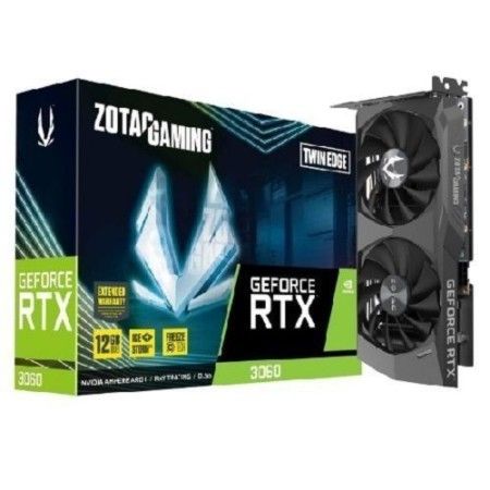 Placa de Vídeo NVidia GeForce RTX3060 Twin Edge 12GB DDR6 192Bits Zotac (1x HDMI / 3x DisplayPort) - ZT-A3060E-10M