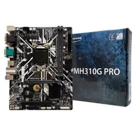 M1151 Placa Mãe LGA1151 PCWare IPMH310G PRO ( 2x DDR4 / 1x PCIe 3.0 x16 / 2x PCIe 2.0 x1 / 2x USB 3.1 / 2x USB 2.0 / 1x HDMI / 1x DVI-D / 1x VGA / 1x M.2 / 1x Serial / 2x PS2 ) - <b>Compatível com os processadores Intel 8ª e 9ª Gerações LGA1151</b>