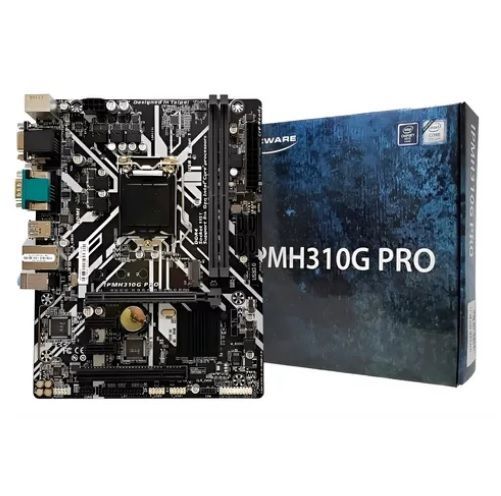 M1151 Placa Mãe LGA1151 PCWare IPMH310G PRO ( 2x DDR4 / 1x PCIe 3.0 x16 / 2x PCIe 2.0 x1 / 2x USB 3.1 / 2x USB 2.0 / 1x HDMI / 1x DVI-D / 1x VGA / 1x M.2 / 1x Serial / 2x PS2 ) - <b>Compatível com os processadores Intel 8ª e 9ª Gerações LGA1151</b>