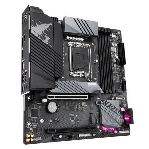 M1700 Placa Mãe LGA1700 Gigabyte B760M AORUS ELITE DDR5 ( 4x DDR5 /  2x PCI Express x16 /  1x USB C / 1x USB 3.2 G2 / 3x USB 3.2 G1 / 4x USB 2.0 / 1x HDMI / 1x Displayport ) - <b>Compatível com os processadores Intel 12ª, 13ª e 14ª Gerações LGA1700</b>