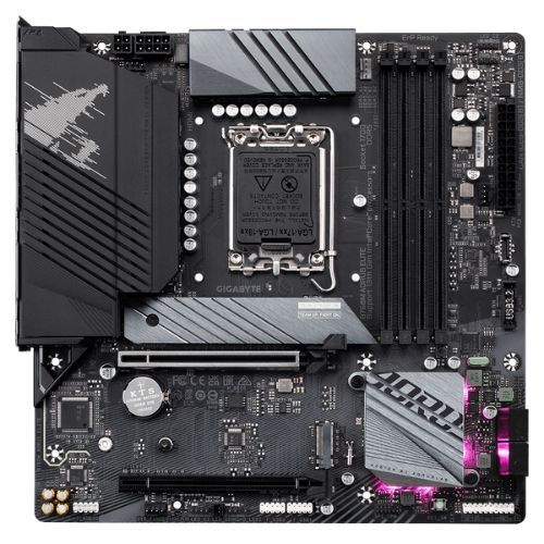 M1700 Placa Mãe LGA1700 Gigabyte B760M AORUS ELITE DDR5 ( 4x DDR5 /  2x PCI Express x16 /  1x USB C / 1x USB 3.2 G2 / 3x USB 3.2 G1 / 4x USB 2.0 / 1x HDMI / 1x Displayport ) - <b>Compatível com os processadores Intel 12ª, 13ª e 14ª Gerações LGA1700</b>