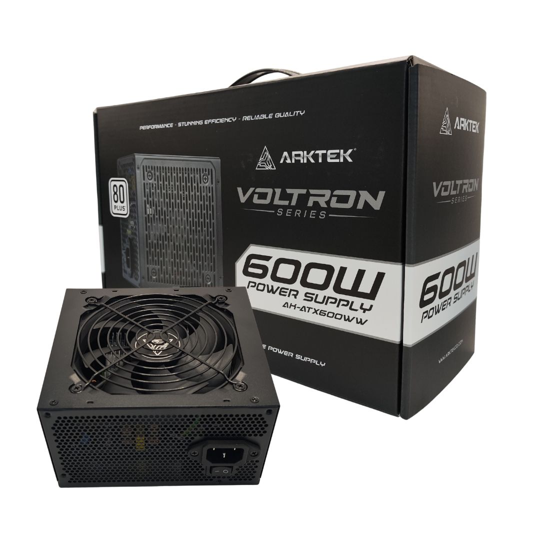 Fonte ATX Arktek Voltron 600W 80Plus White PCF Ativo - AK-ATX600WW