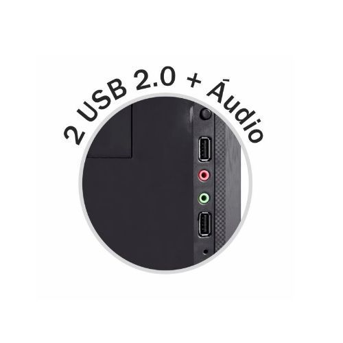 Gabinete K-MEX SLIM Preto com Fonte 200W - GM-07T7