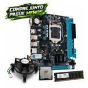 Kit Combo C/MB Bluecase H61 LGA1155 + Proc Intel Core i5 - 3ªG + Cooler + Memòria DDR3 8GB 1600Mhz