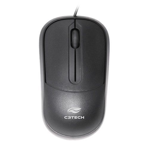 Mouse C3Plus USB 1000DPI Preto - MS-35BK