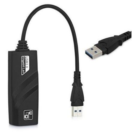 Adaptador de Rede USB 3.0 Tipo A x Ethernet RJ45 Gigabit GV Brasil - ADT.1060