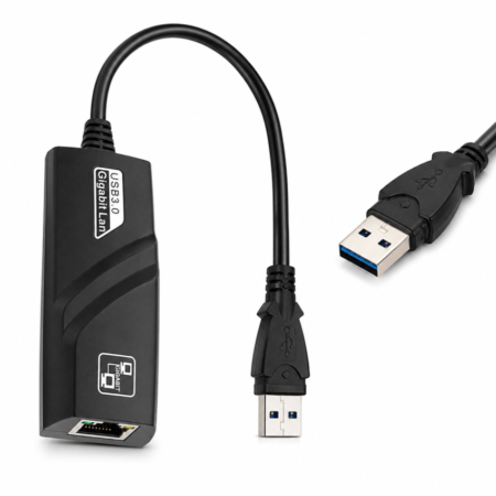 Adaptador de Rede USB 3.0 Tipo A x Ethernet RJ45 Gigabit GV Brasil - ADT.1060