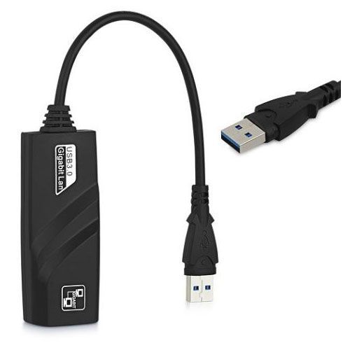 Adaptador de Rede USB 3.0 Tipo A x Ethernet RJ45 Gigabit GV Brasil - ADT.1060