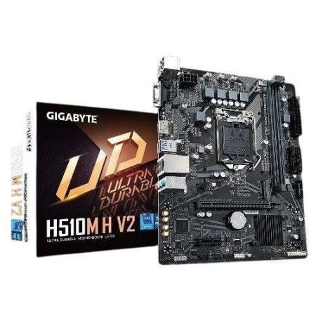 M1200 - Placa Mãe LGA1200 Gigabyte H510M H V2 ( 2x DDR4 / 1x HDMI / 1x VGA / 2x USB 3.0 / 4x USB 2.0 / 1x PS2 ) <b>Compatível com os processadores Intel 10ª e 11ª Gerações LGA1200</b>