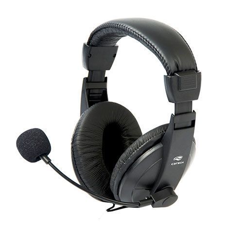 Fone com Microfone C3Tech Voicer Comfort Preto PH-60BK