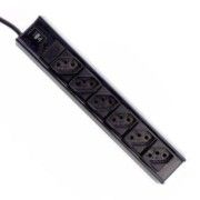 Filtro de Linha Coletek 6 Tomadas Preto - FL-61BK
