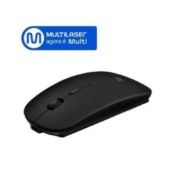 Mouse USB Sem Fio 2400DPI Recarregável Preto Multilaser - MO290