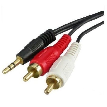 Cabo P2 Macho Para 2x RCA Macho 1.80 m Gold GV Brasil CBC.21601