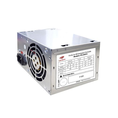 Fonte ATX C3Tech 200W OEM (Sem Cabo de Força) - PS-200V4