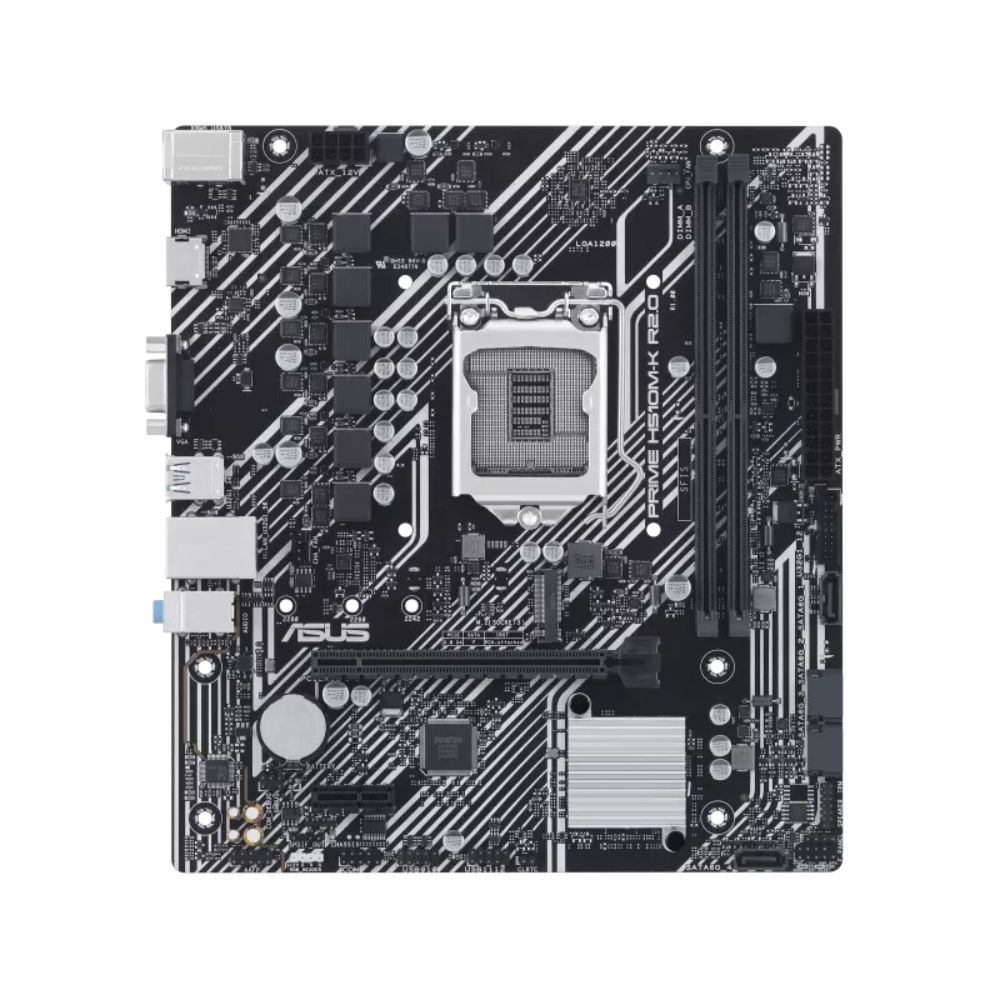 M1200 - Placa Mãe LGA1200 Asus PRIME H510M-F R3.0 ( 2x DDR4 / 4x USB 3.0 / 2x USB 2.0 / 2x PS2 )