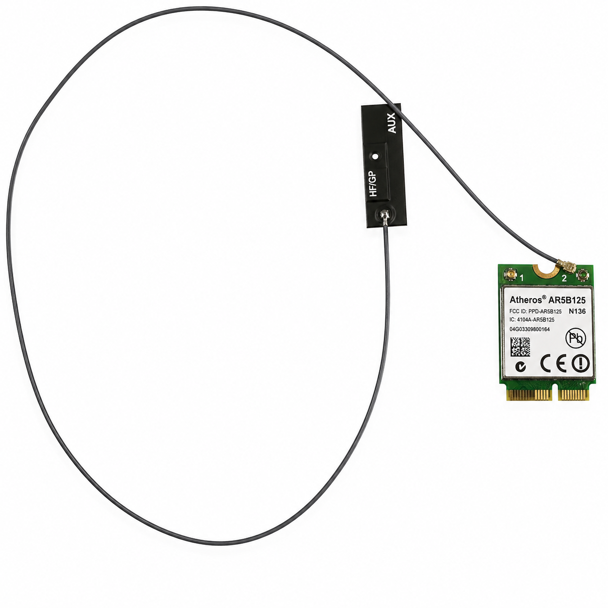 Rede WI-FI M.2 2230 Atheros AR5B125 (802.11AC)