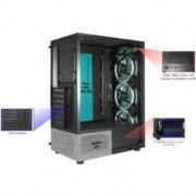 Gabinete Gamer com 03 Fan Cooler Multicolor K-MEX CG-30C5 (Sem Fonte)