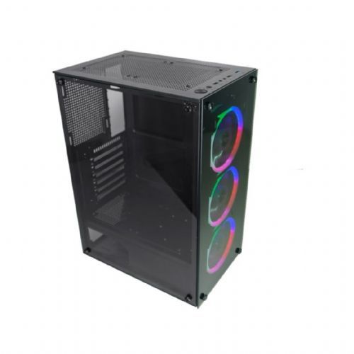Gabinete Gamer com 03 Fan Cooler Multicolor K-MEX CG-30C5 (Sem Fonte)