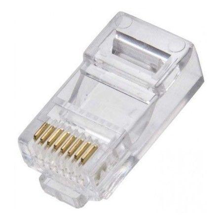 Conector RJ45 Macho CAT5-E GV Brasil (Pacote com 50 unidades) - ADT.306