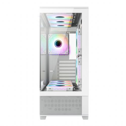 Gabinete Gamer GAMEMAX VISTA AW - Branco - (Sem Fan Cooler e Sem Fonte)