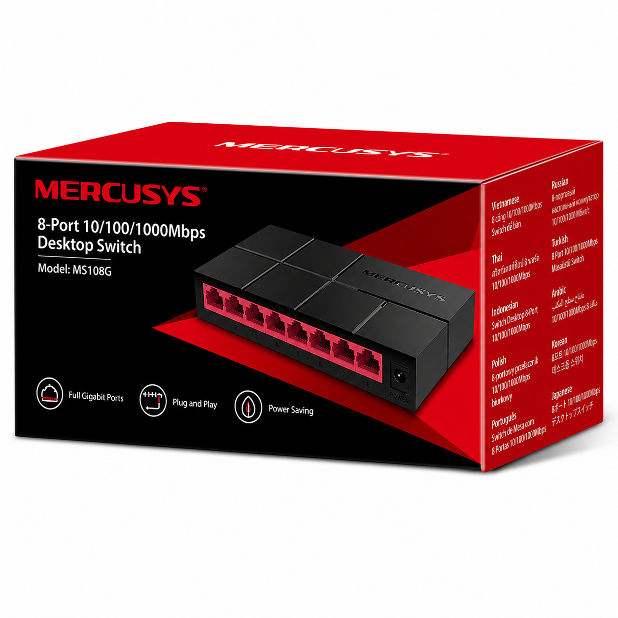 Swicth 08 Portas 10/100/1000 Mercusys by TP-Link MS108G