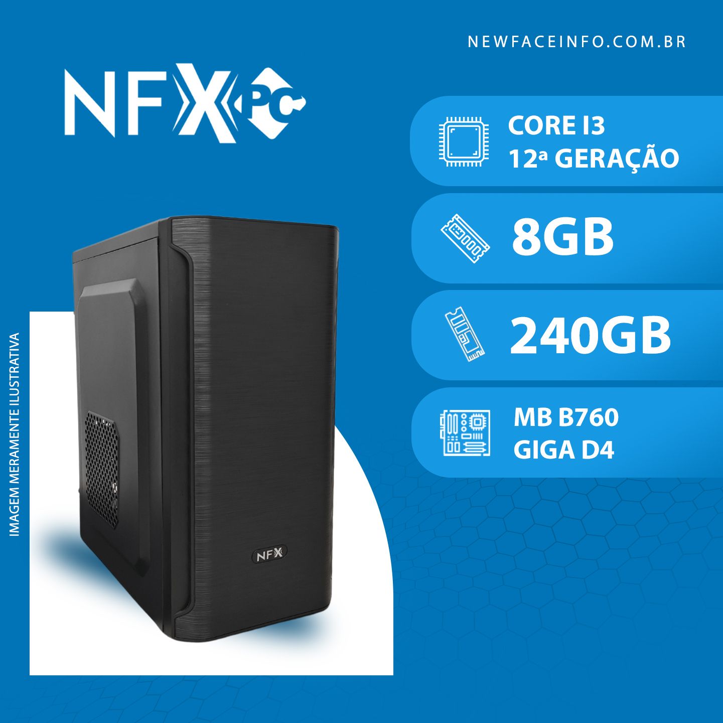 NFX PC-12 I3 - 282NVME WT