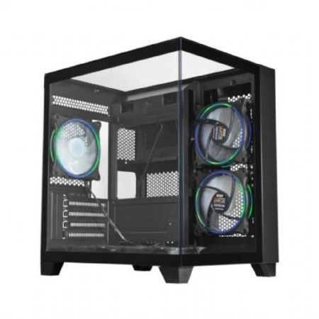 Gabinete Gamer K-MEX Visão Micro CG-0725 Preto (Sem Fan Cooler e Sem Fonte)