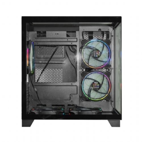 Gabinete Gamer K-MEX Visão Micro CG-0725 Preto (Sem Fan Cooler e Sem Fonte)