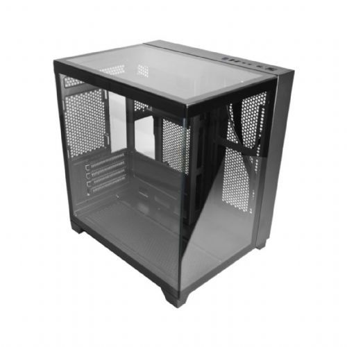 Gabinete Gamer K-MEX Visão Micro CG-0725 Preto (Sem Fan Cooler e Sem Fonte)