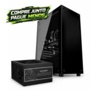 Kit Gabinete Gamer DUEX DX305T Lateral Vidro + Fonte 600W 80 Plus White Arktek (Sem Fan Cooler)