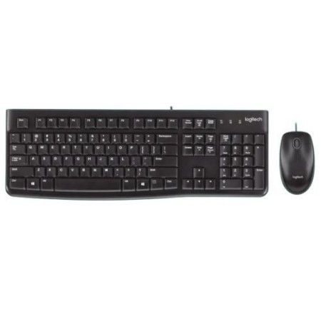 Kit Teclado e Mouse  USB Logitech MK120 Preto