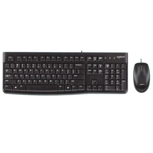 Kit Teclado e Mouse  USB Logitech MK120 Preto