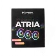 Kit com 03 Fan Cooler RGB para Gabinete KTROK 120mm com Controladora e Controle Remoto - ATRIA