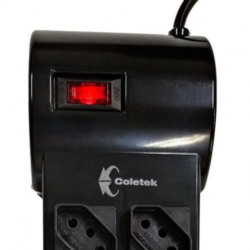 Filtro de Linha Coletek 8 Tomadas Preto - FL-82BK