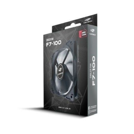 Fan Cooler para Gabinete 120X120 3 Pinos C3TECH - F7-100BK