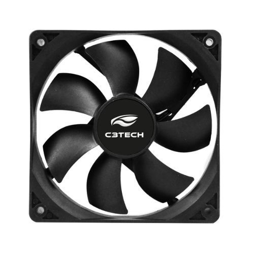 Fan Cooler para Gabinete 120X120 3 Pinos C3TECH - F7-100BK