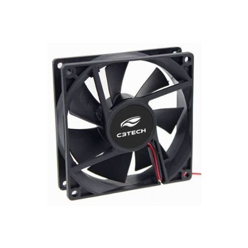 Fan Cooler para Gabinete 120X120 3 Pinos C3TECH - F7-100BK