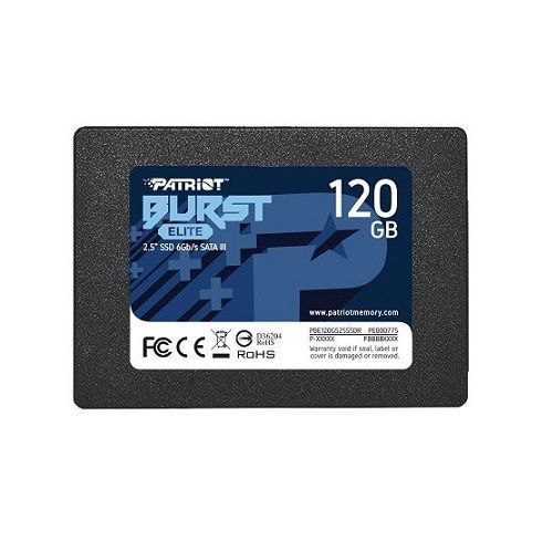 SSD Patriot 120GB 2.5 SATA3 Burst Elite - PBE120GS25SSDR