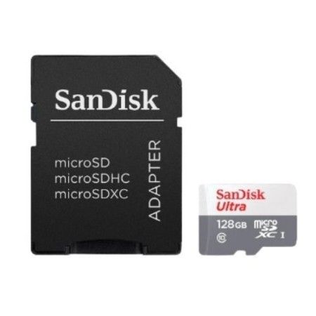 Cartão de Memória MicroSD 128GB ULTRA CL10 100MB/s SANDISK - SDSQUNR-128G-GN3MA