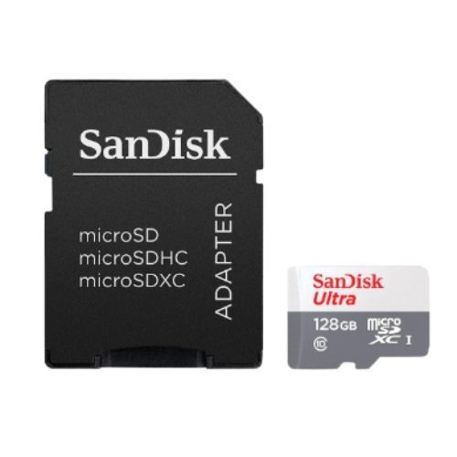 Cartão de Memória MicroSD 128GB ULTRA CL10 100MB/s SANDISK - SDSQUNR-128G-GN3MA