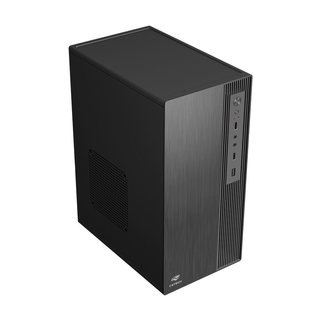 Gabinete C3Tech Preto com Fonte de 200W (Sem Cabo de Força) - MT-37BK