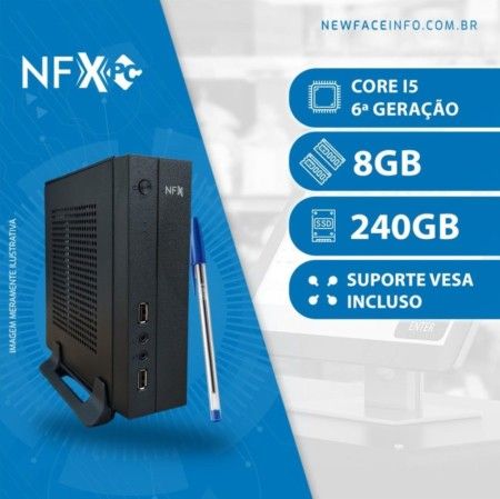 NFX PC ( INTEL CORE I5 6ª GERAÇÃO / 4GB 2X Pente / SSD 240GB / VESA ) <b>Gabinete Mini</b>