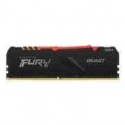 Memória GAMER DDR4 32GB 3200MHz CL16 FURY BEAST RGB Kingston - KF432C16BBA/32