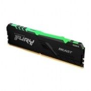 Memória GAMER DDR4 32GB 3200MHz CL16 FURY BEAST RGB Kingston - KF432C16BBA/32